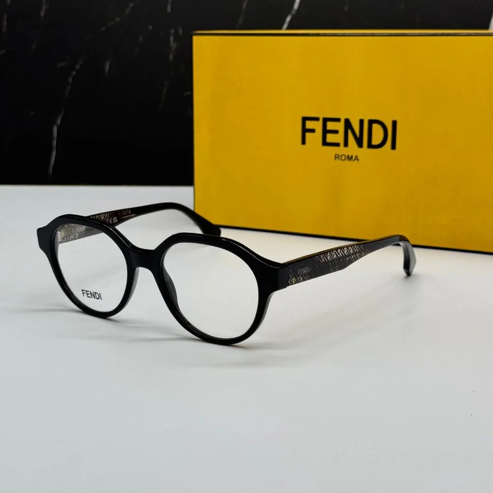 NEW FENDI FE50049I 001 BLACK EYEGLASSES WOMEN FENDI